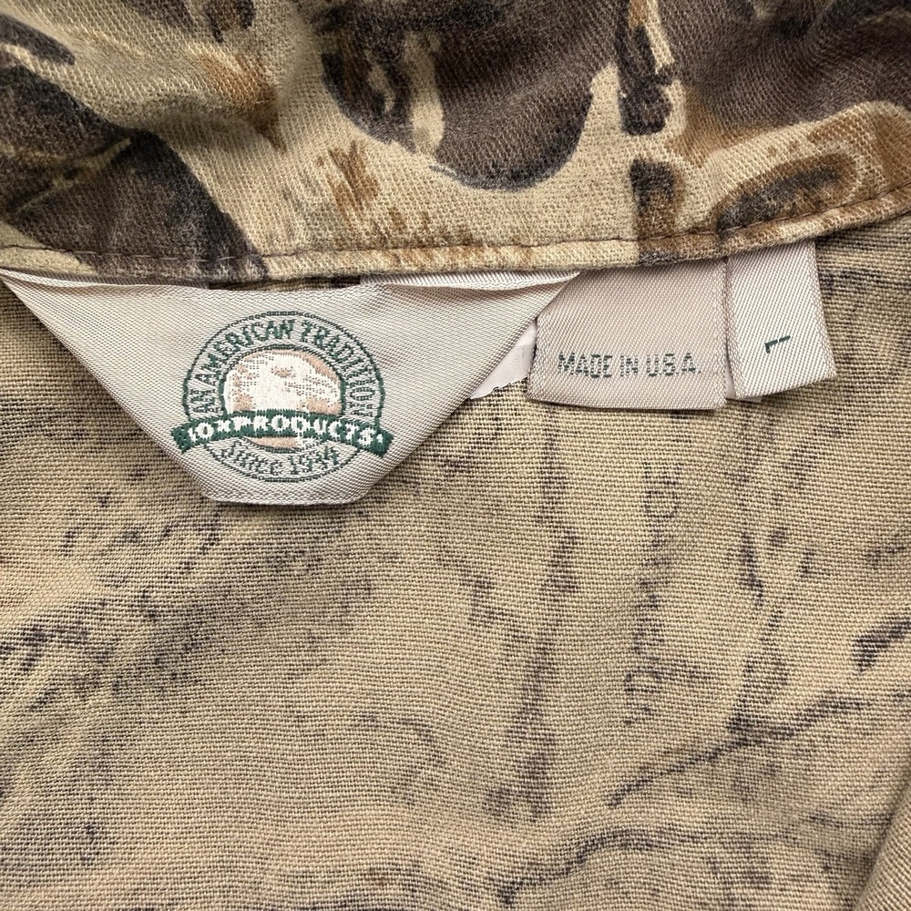 Vintage American Traditions 10x‎ Jacket Mens Large Realtree Camo Cavas Full Zip - Picture 12 of 13